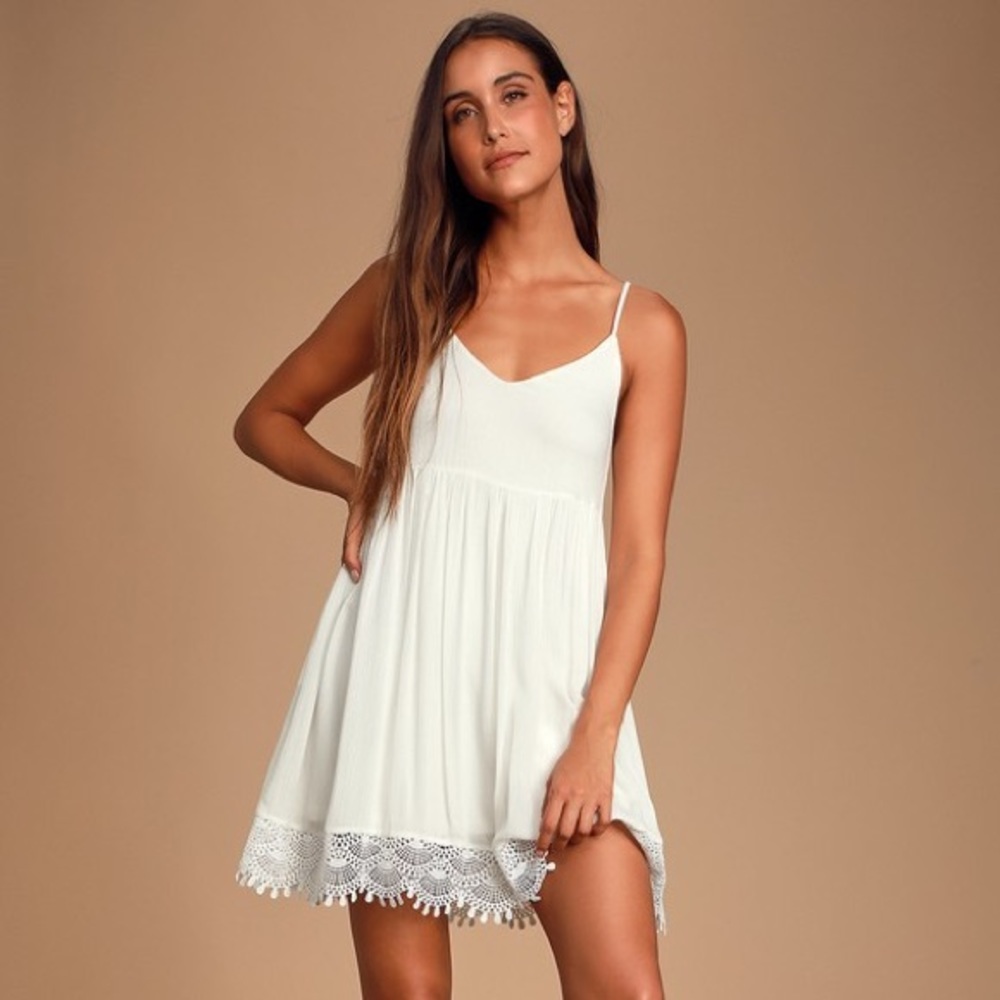 Ivory baby doll dress (gently worn)